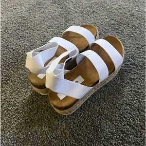 Steve Madden platform cross sandals